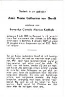 A.M.C. van Gent, w.v. B.C.A. Kerkhofs