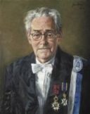 Prof. Dr. Ernst Kossmann, 1922-2003, hoogleraar geschiedenis Groningen.