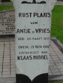 Graf van Antje de Vries