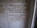 Grafsteen in grafmonument Fam. Mutsaerts